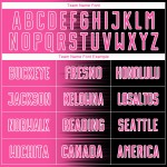 Benutzerdefinierte schwarz rosa-weiß Gradienten Linie Sublimation Fußball Uniform Trikot Benutzerdefinierte schwarz rosa-weiß Gradienten Linie Sublimation Fußball Uniform Trikot