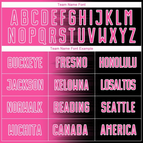 Benutzerdefinierte schwarz rosa-weiß Gradienten Linie Sublimation Fußball Uniform Trikot Benutzerdefinierte schwarz rosa-weiß Gradienten Linie Sublimation Fußball Uniform Trikot