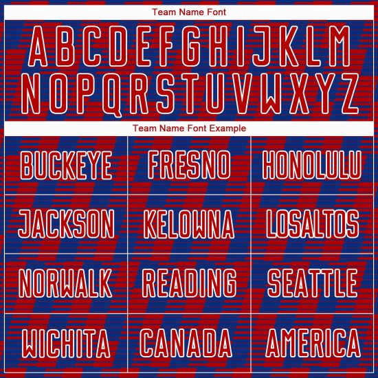 Benutzerdefiniertes Sublimations-Fußballtrikot der Royal Red-White Line