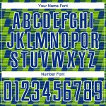 Benutzerdefiniertes Royal Neon Grün-Weiß Line Sublimation Fußballuniform-Trikot Benutzerdefiniertes Royal Neon Grün-Weiß Line Sublimation Fußballuniform-Trikot