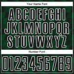 Benutzerdefiniertes schwarz-grün-weißes Sublimations-Fußballtrikot Benutzerdefiniertes schwarz-grün-weißes Sublimations-Fußballtrikot