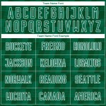 Benutzerdefiniertes Kelly Green Grün-Weiß-Linien-Sublimations-Fußballtrikot Benutzerdefiniertes Kelly Green Grün-Weiß-Linien-Sublimations-Fußballtrikot