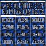 Benutzerdefiniertes Sublimations-Fußballtrikot mit der Linie „Black Thunder Blue-White“ Benutzerdefiniertes Sublimations-Fußballtrikot mit der Linie „Black Thunder Blue-White“