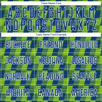 Benutzerdefiniertes Royal Neon Grün-Weiß Line Sublimation Fußballuniform-Trikot Benutzerdefiniertes Royal Neon Grün-Weiß Line Sublimation Fußballuniform-Trikot