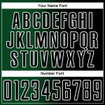 Benutzerdefinierte schwarz grün-weiß Gradienten Linie Sublimation Fußball Uniform Trikot Benutzerdefinierte schwarz grün-weiß Gradienten Linie Sublimation Fußball Uniform Trikot