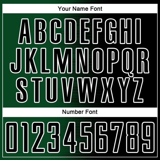 Benutzerdefinierte schwarz grün-weiß Gradienten Linie Sublimation Fußball Uniform Trikot Benutzerdefinierte schwarz grün-weiß Gradienten Linie Sublimation Fußball Uniform Trikot