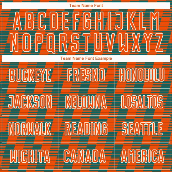 Benutzerdefiniertes orange-blaugrün-weißes Sublimations-Fußballtrikot Benutzerdefiniertes orange-blaugrün-weißes Sublimations-Fußballtrikot