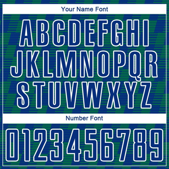 Benutzerdefiniertes Royal Kelly Grün-Weiß Line Sublimation Fußballuniform-Trikot Benutzerdefiniertes Royal Kelly Grün-Weiß Line Sublimation Fußballuniform-Trikot