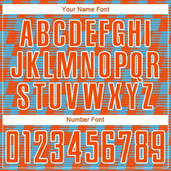 Benutzerdefiniertes orange-himmelblau-weißes Sublimations-Fußballtrikot Benutzerdefiniertes orange-himmelblau-weißes Sublimations-Fußballtrikot