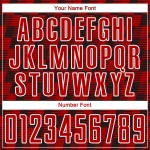 Benutzerdefiniertes schwarz-rot-weißes Sublimations-Fußballtrikot Benutzerdefiniertes schwarz-rot-weißes Sublimations-Fußballtrikot