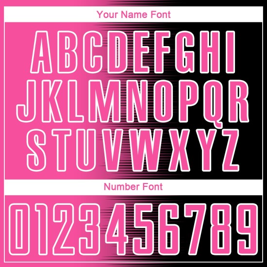 Benutzerdefinierte schwarz rosa-weiß Gradienten Linie Sublimation Fußball Uniform Trikot Benutzerdefinierte schwarz rosa-weiß Gradienten Linie Sublimation Fußball Uniform Trikot