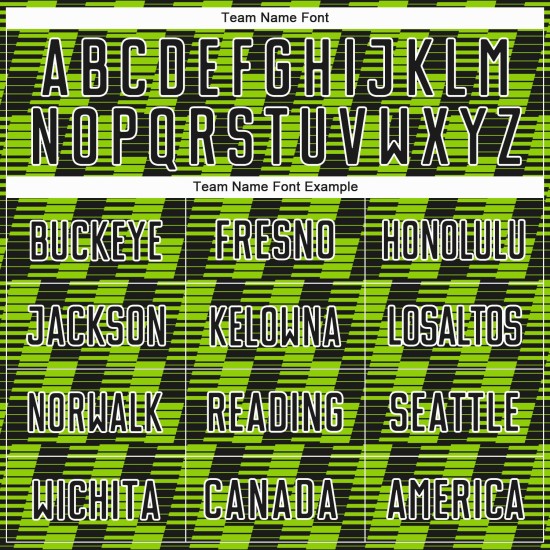 Benutzerdefiniertes schwarz-neongrün-weißes Sublimations-Fußballtrikot Benutzerdefiniertes schwarz-neongrün-weißes Sublimations-Fußballtrikot