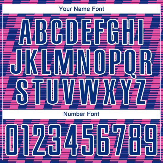 Benutzerdefiniertes Royal Pink-White Line Sublimation Fußballuniform-Trikot