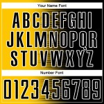 Benutzerdefinierte schwarz gelb-weiß Gradienten Linie Sublimation Fußball Uniform Trikot Benutzerdefinierte schwarz gelb-weiß Gradienten Linie Sublimation Fußball Uniform Trikot