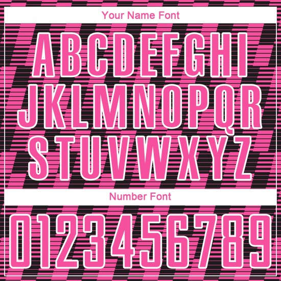 Benutzerdefiniertes schwarz-rosa-weißes Sublimations-Fußballtrikot Benutzerdefiniertes schwarz-rosa-weißes Sublimations-Fußballtrikot