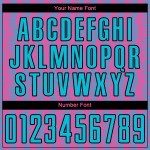 Benutzerdefinierte Pink Lakes Blau-Schwarz Geometrische Form Sublimation Fußball Uniform Trikot Benutzerdefinierte Pink Lakes Blau-Schwarz Geometrische Form Sublimation Fußball Uniform Trikot