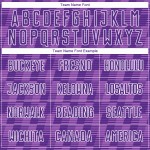 Benutzerdefiniertes Lila Medium Lila-Weiße Linie Sublimation Fußballuniform Trikot Benutzerdefiniertes Lila Medium Lila-Weiße Linie Sublimation Fußballuniform Trikot