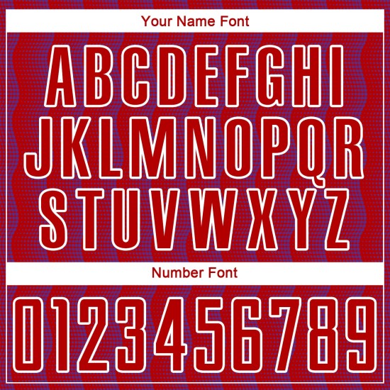 Benutzerdefiniertes rot-lila-weißes geometrisches Sublimations-Fußballtrikot