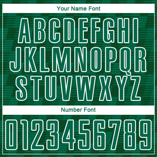 Benutzerdefiniertes Kelly Green Grün-Weiß-Linien-Sublimations-Fußballtrikot Benutzerdefiniertes Kelly Green Grün-Weiß-Linien-Sublimations-Fußballtrikot